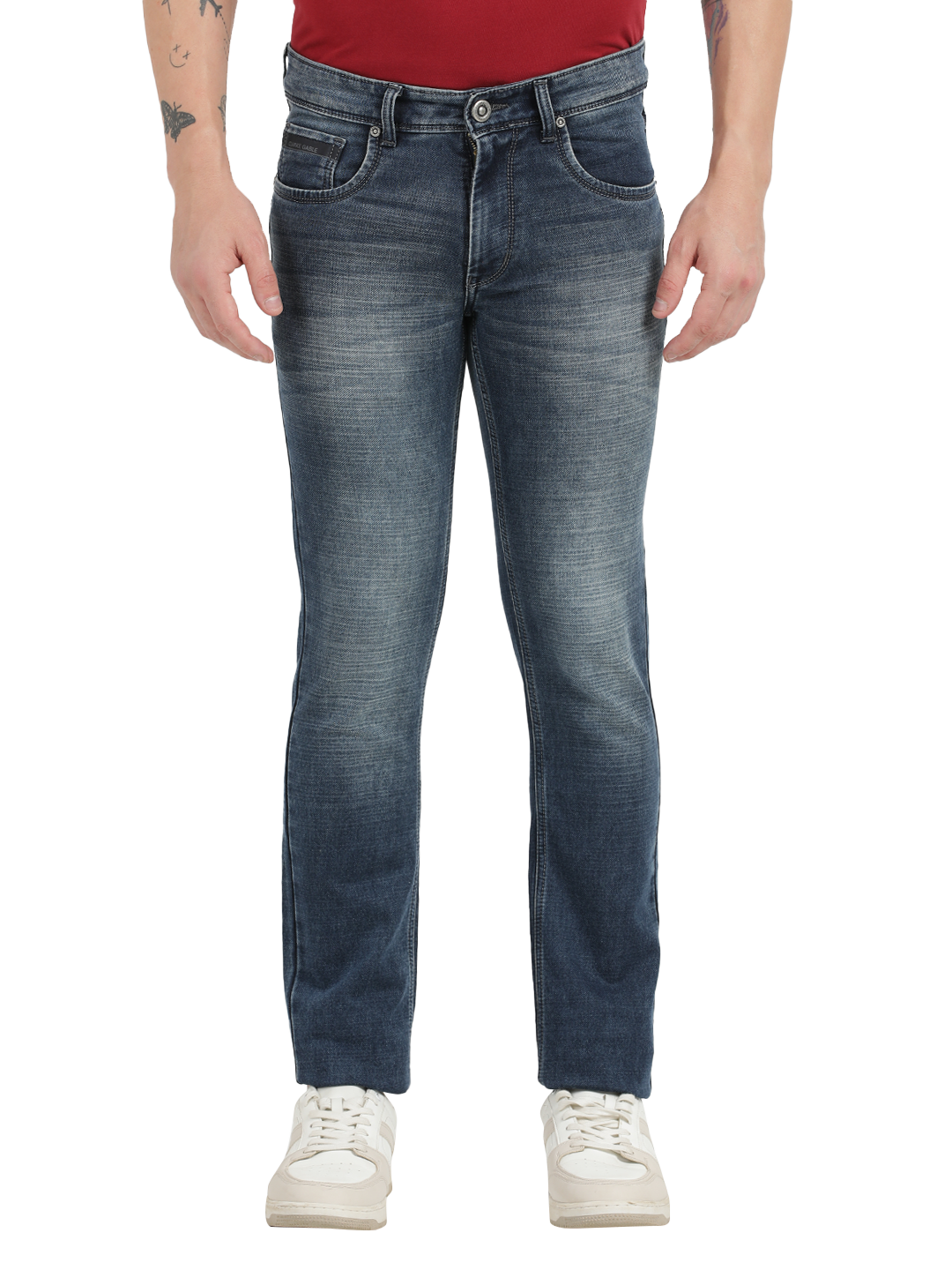 Medium Blue Faded Skinny Fit Jeans