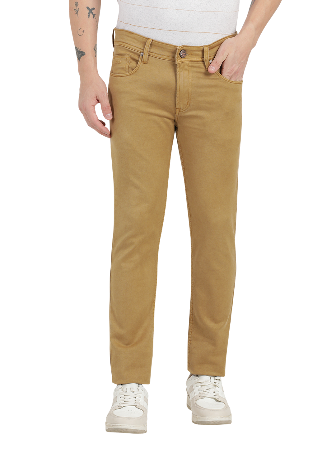 Light Brown Skinny Fit Jeans