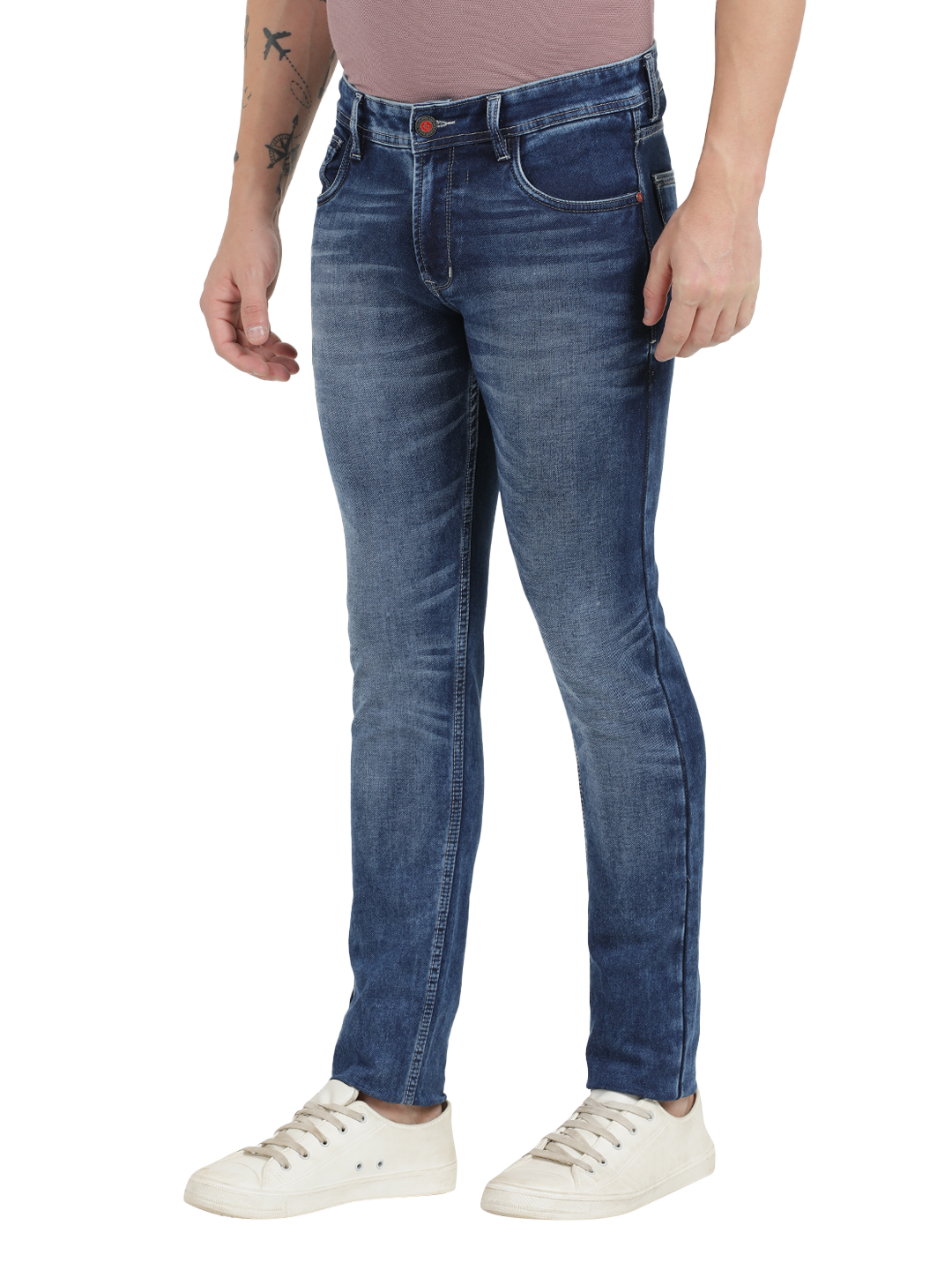 Blue Faded Skinny Fit Jeans