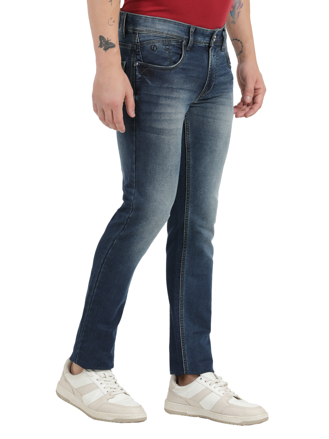 Indigo Blue Faded Skinny Fit Jeans