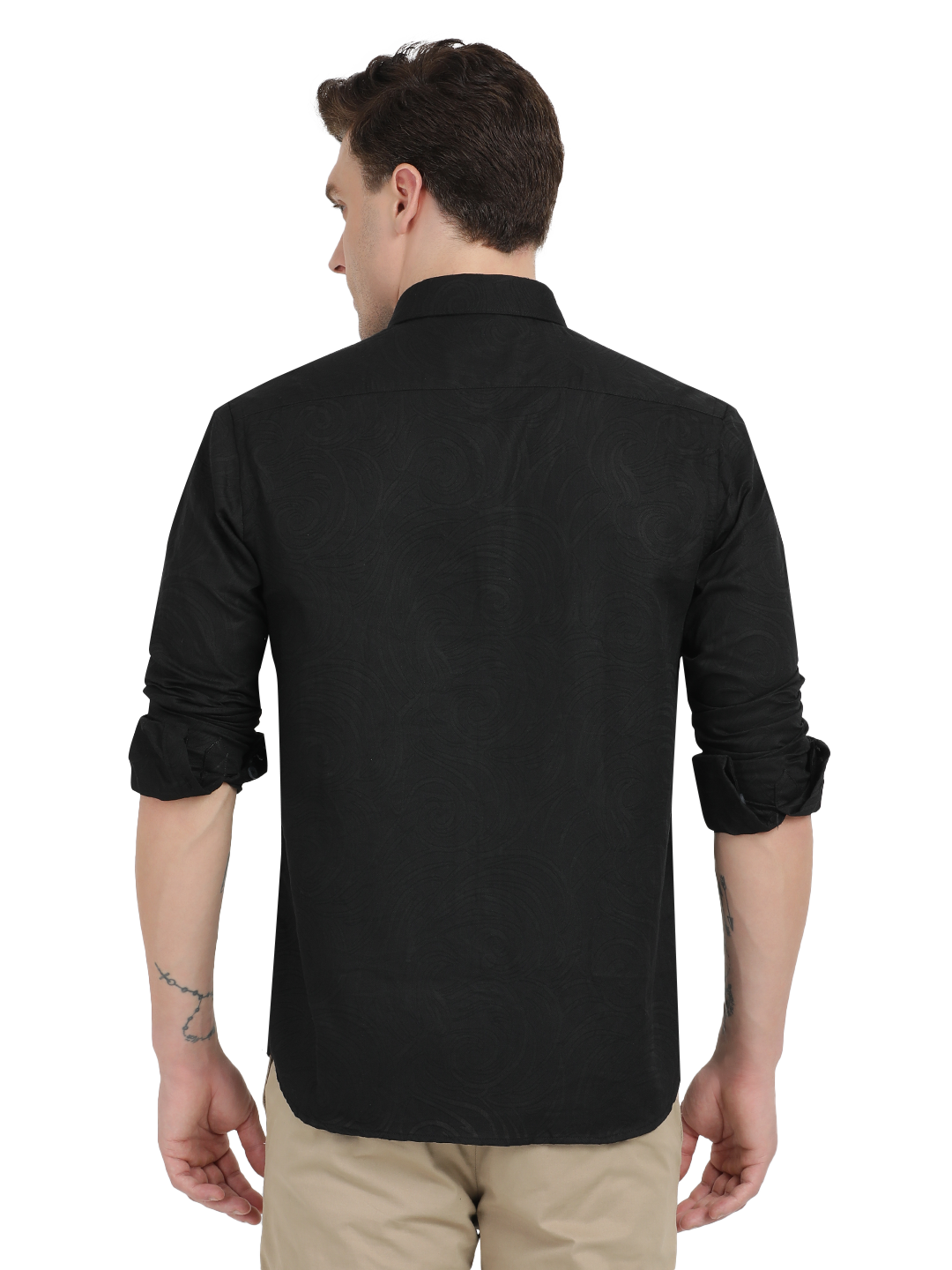 Black Printed Casual Shirt