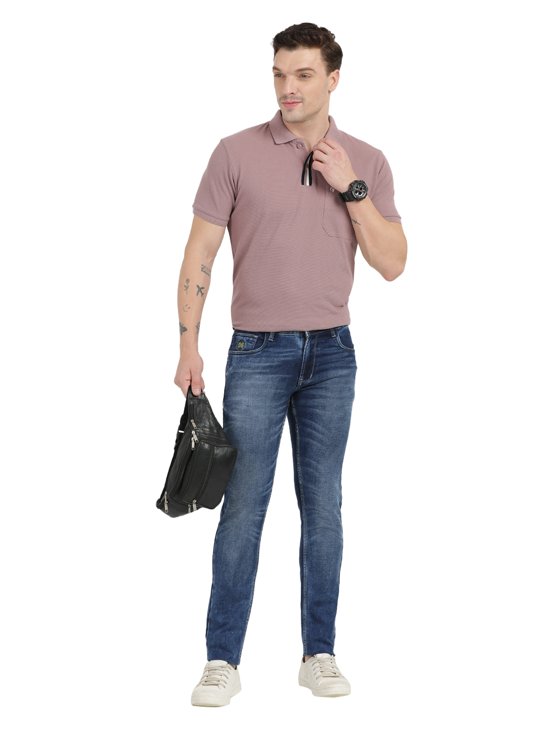 Blue Faded Skinny Fit Jeans