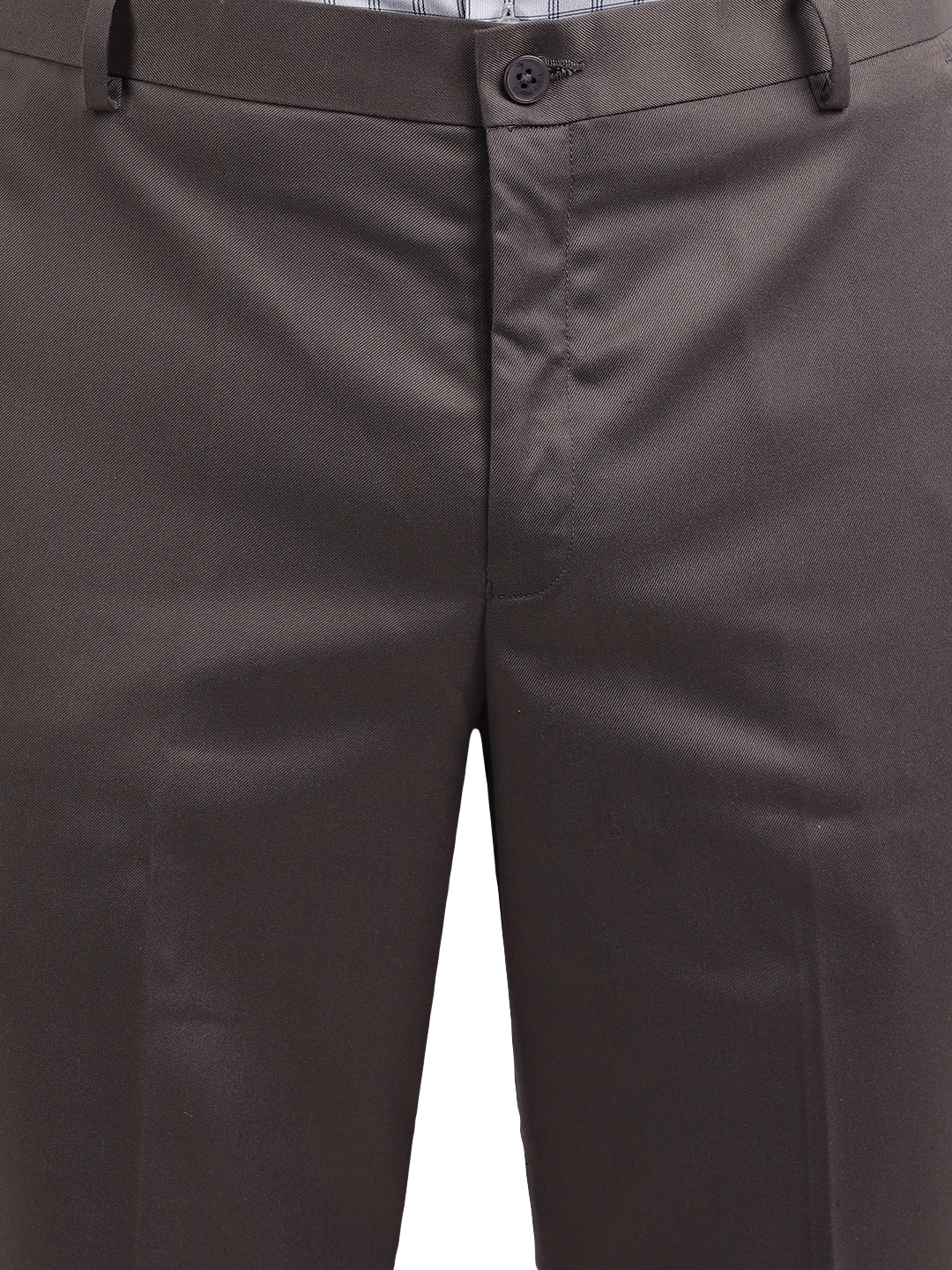 Model wearing Clarke Gable's Grey Sharp Fit Trousers in a casual setting