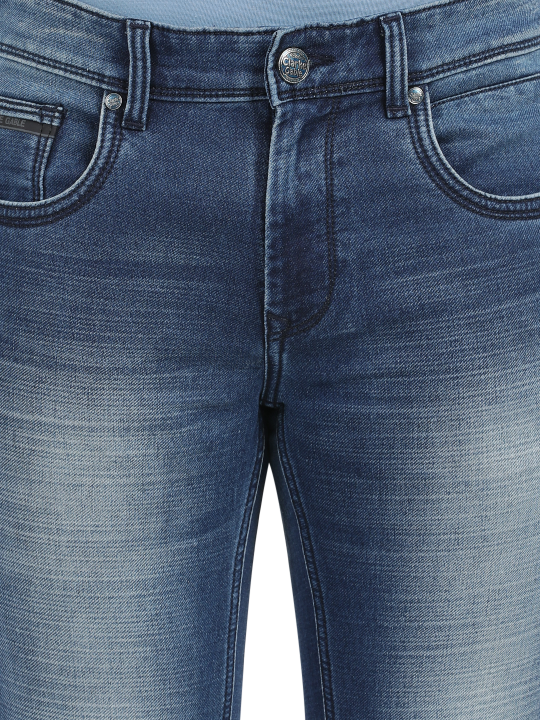 Admiral Blue Faded Skinny Fit Jeans