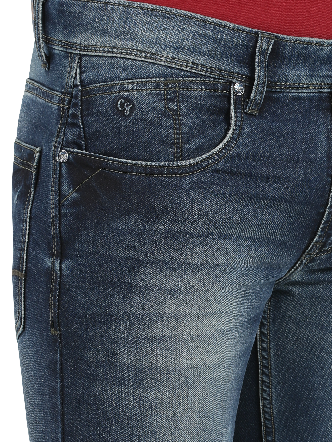 Indigo Blue Faded Skinny Fit Jeans