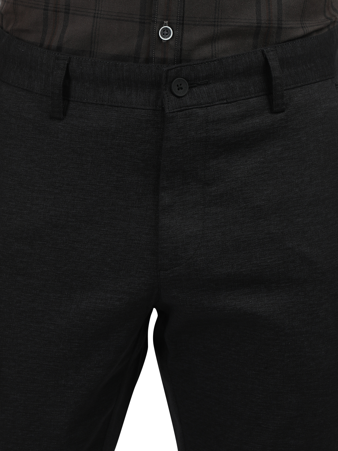 Black Custom Fit Trousers