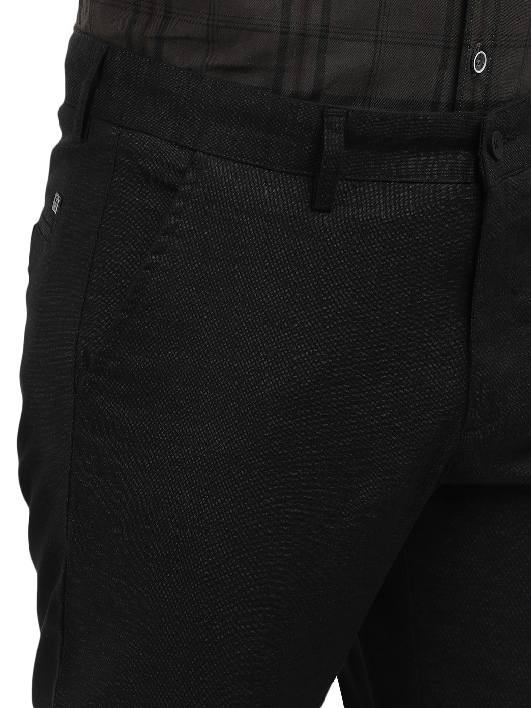 Black Custom Fit Trousers