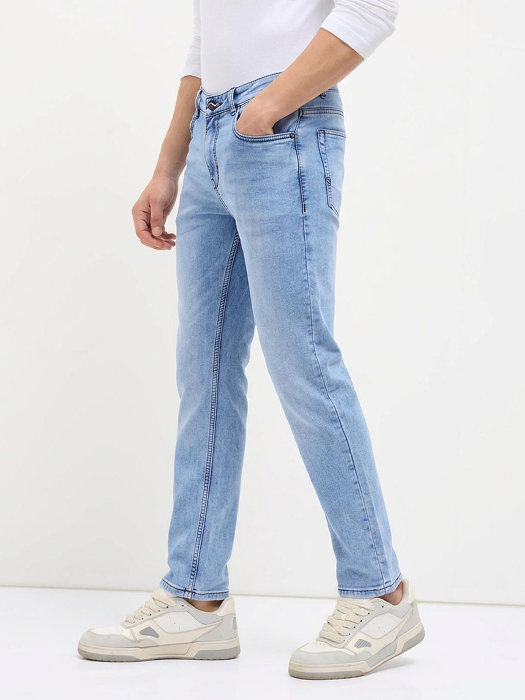 Light Blue Denim Core Trousers