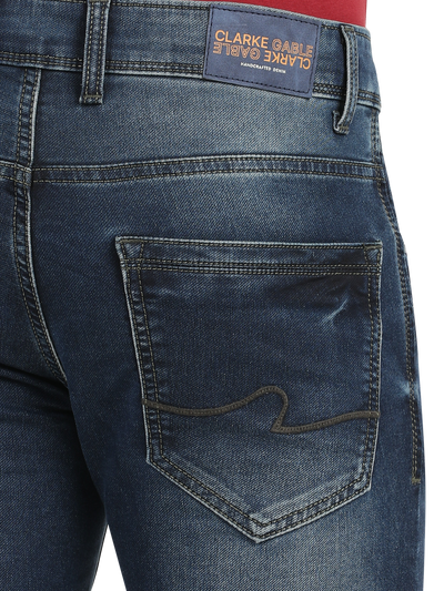 Indigo Blue Faded Skinny Fit Jeans