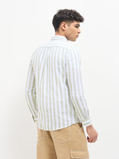 Grey Stripes Casual Shirt