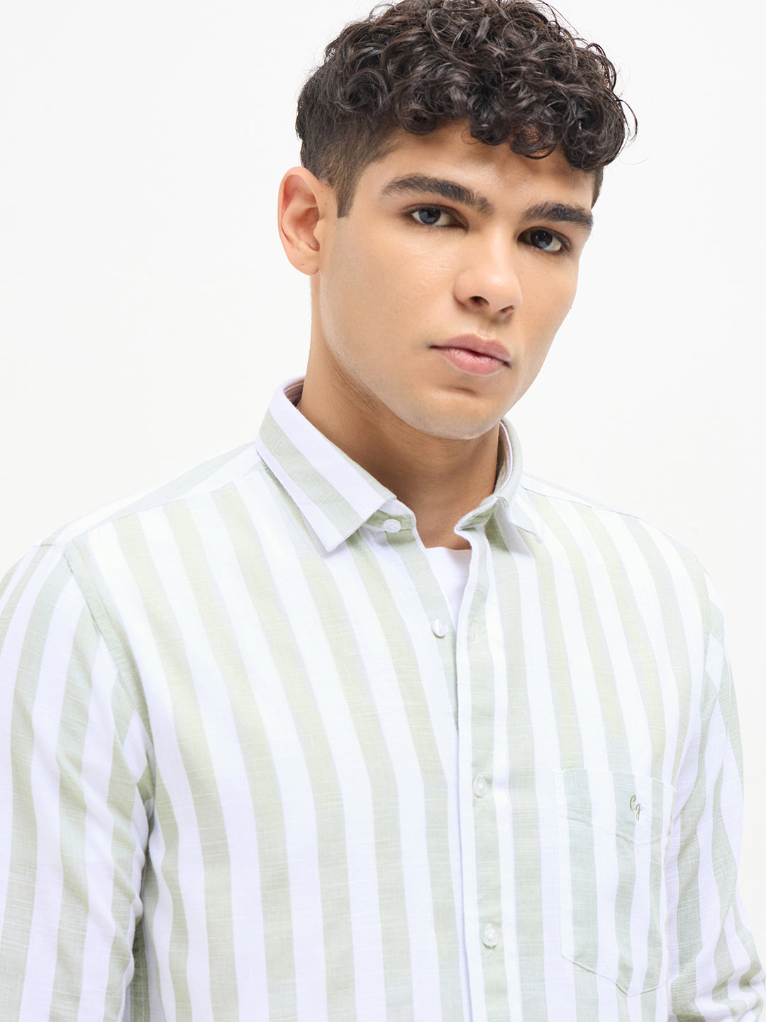 Grey Stripes Casual Shirt