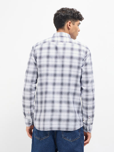 Black Checked Casual Shirt