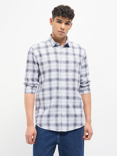 Black Checked Casual Shirt