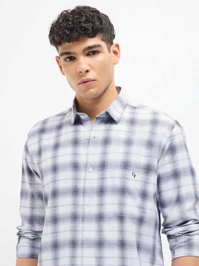 Black Checked Casual Shirt