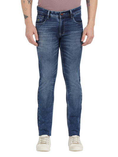 Blue Faded Skinny Fit Jeans