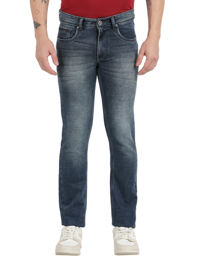 Medium Blue Faded Skinny Fit Jeans