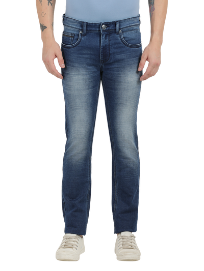 Admiral Blue Faded Skinny Fit Jeans
