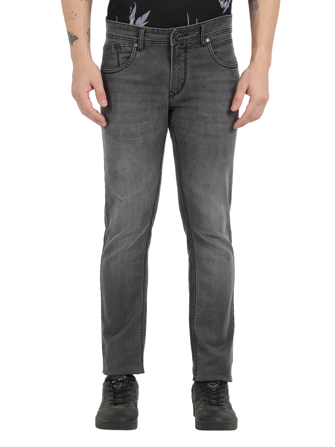 Light Black Faded Skinny Fit Jeans