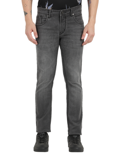 Light Black Faded Skinny Fit Jeans