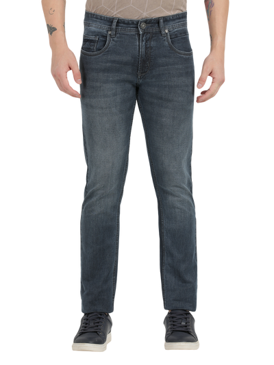 Midnight Black Faded Skinny Fit Jeans