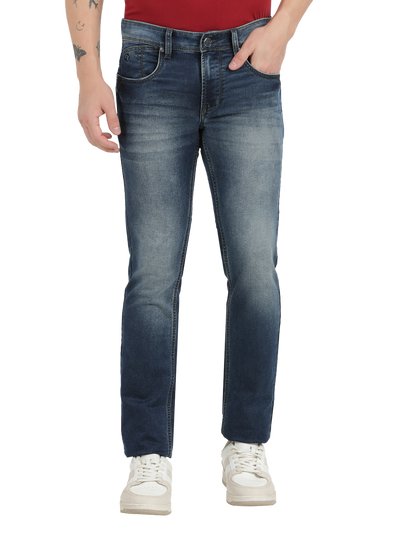 Indigo Blue Faded Skinny Fit Jeans
