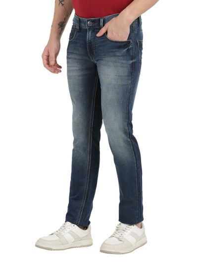 Indigo Blue Faded Skinny Fit Jeans