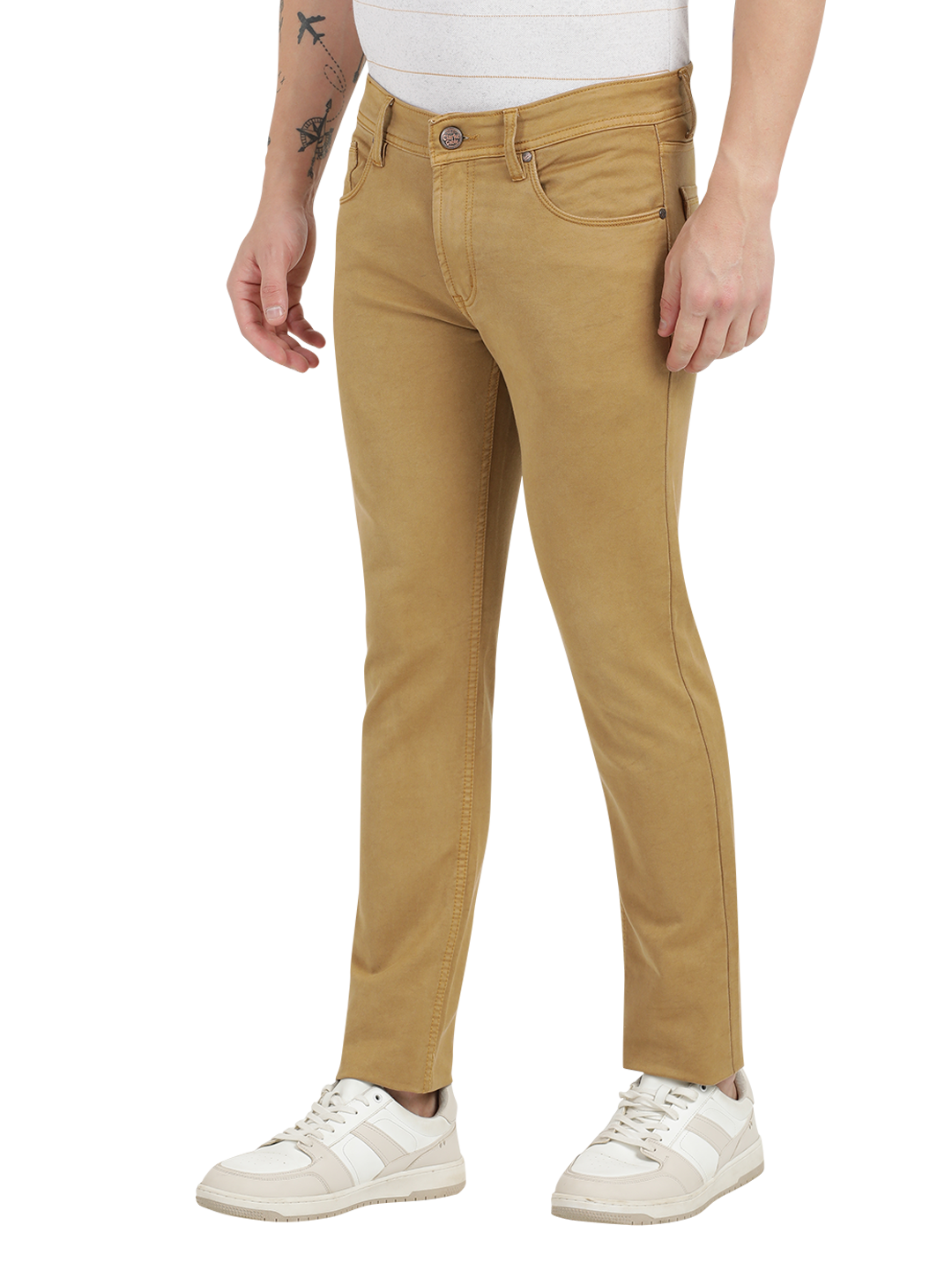Light Brown Skinny Fit Jeans