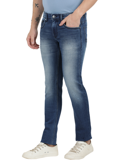 Admiral Blue Faded Skinny Fit Jeans