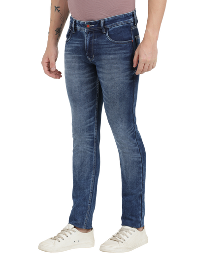 Blue Faded Skinny Fit Jeans