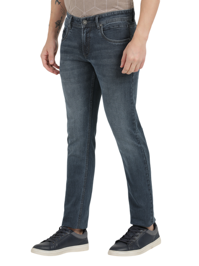 Midnight Black Faded Skinny Fit Jeans