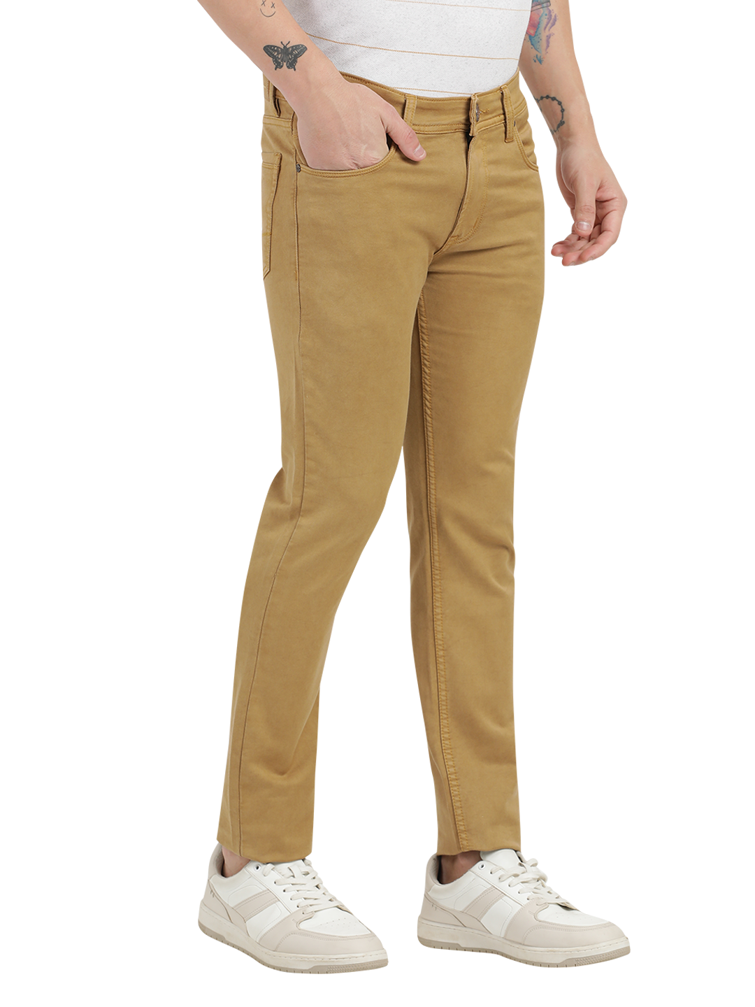 Light Brown Skinny Fit Jeans
