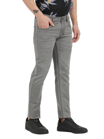 Grey Skiiny Fit Jeans