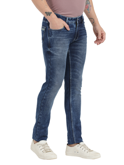 Blue Faded Skinny Fit Jeans