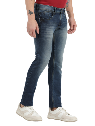 Indigo Blue Faded Skinny Fit Jeans
