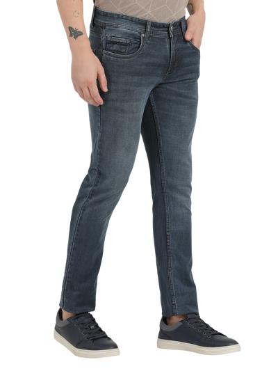 Midnight Black Faded Skinny Fit Jeans