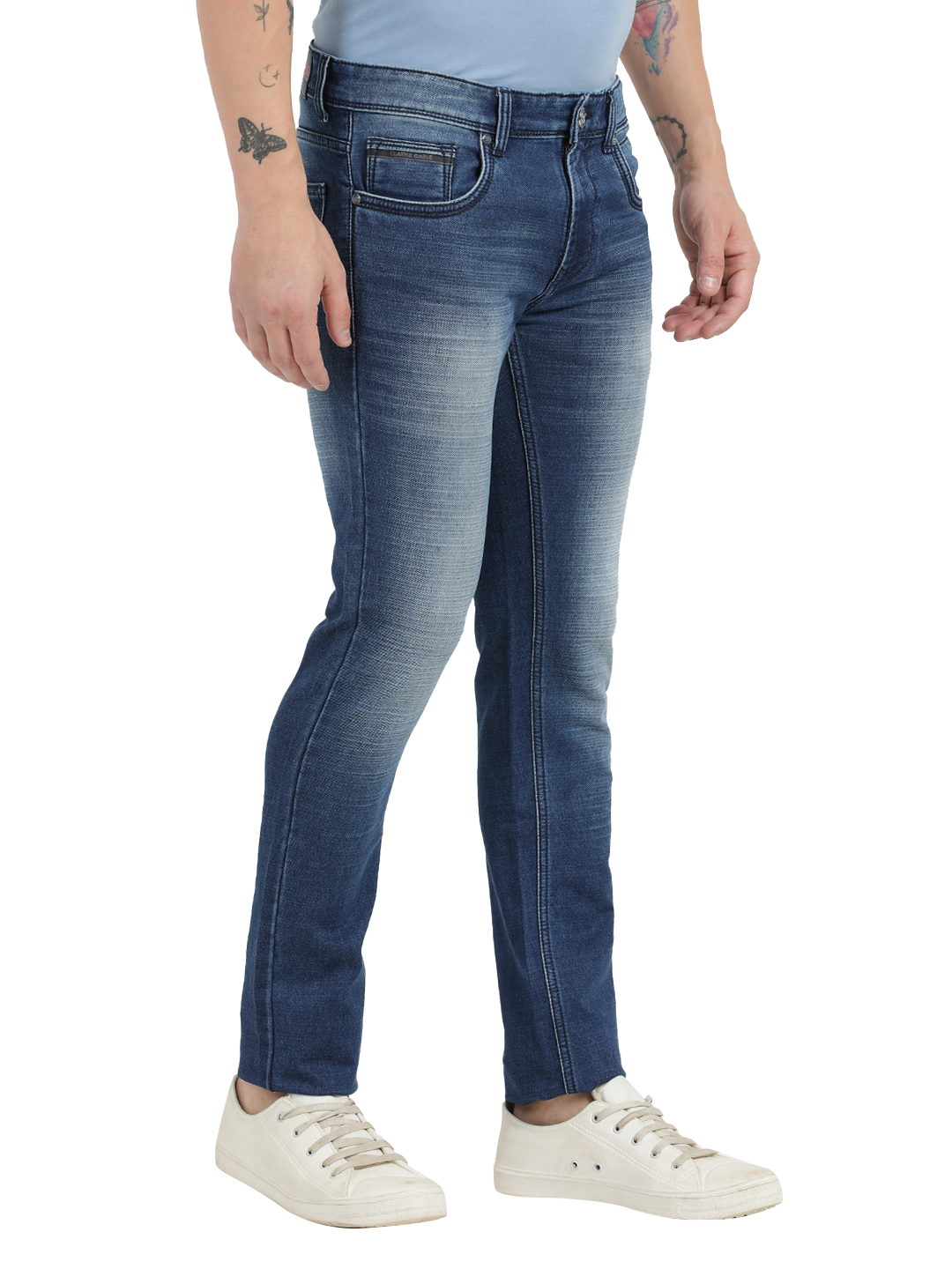 Admiral Blue Faded Skinny Fit Jeans