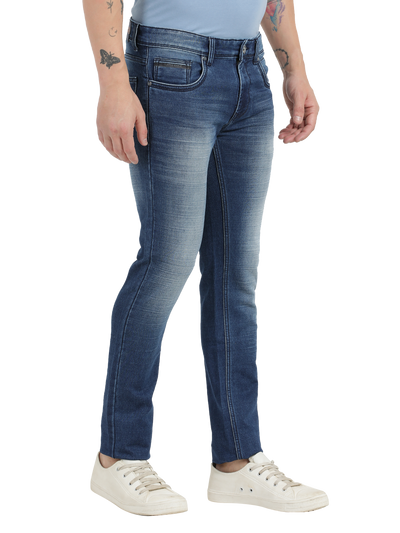 Admiral Blue Faded Skinny Fit Jeans