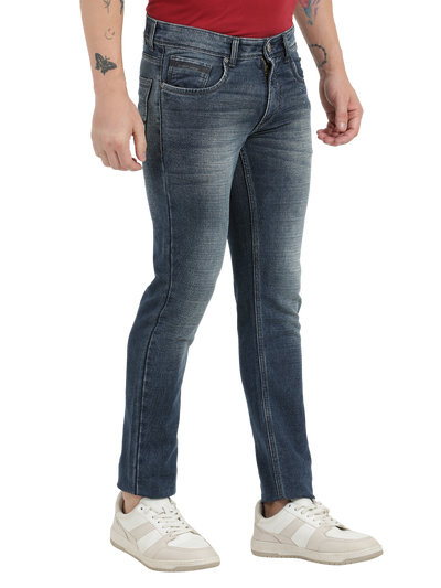 Medium Blue Faded Skinny Fit Jeans