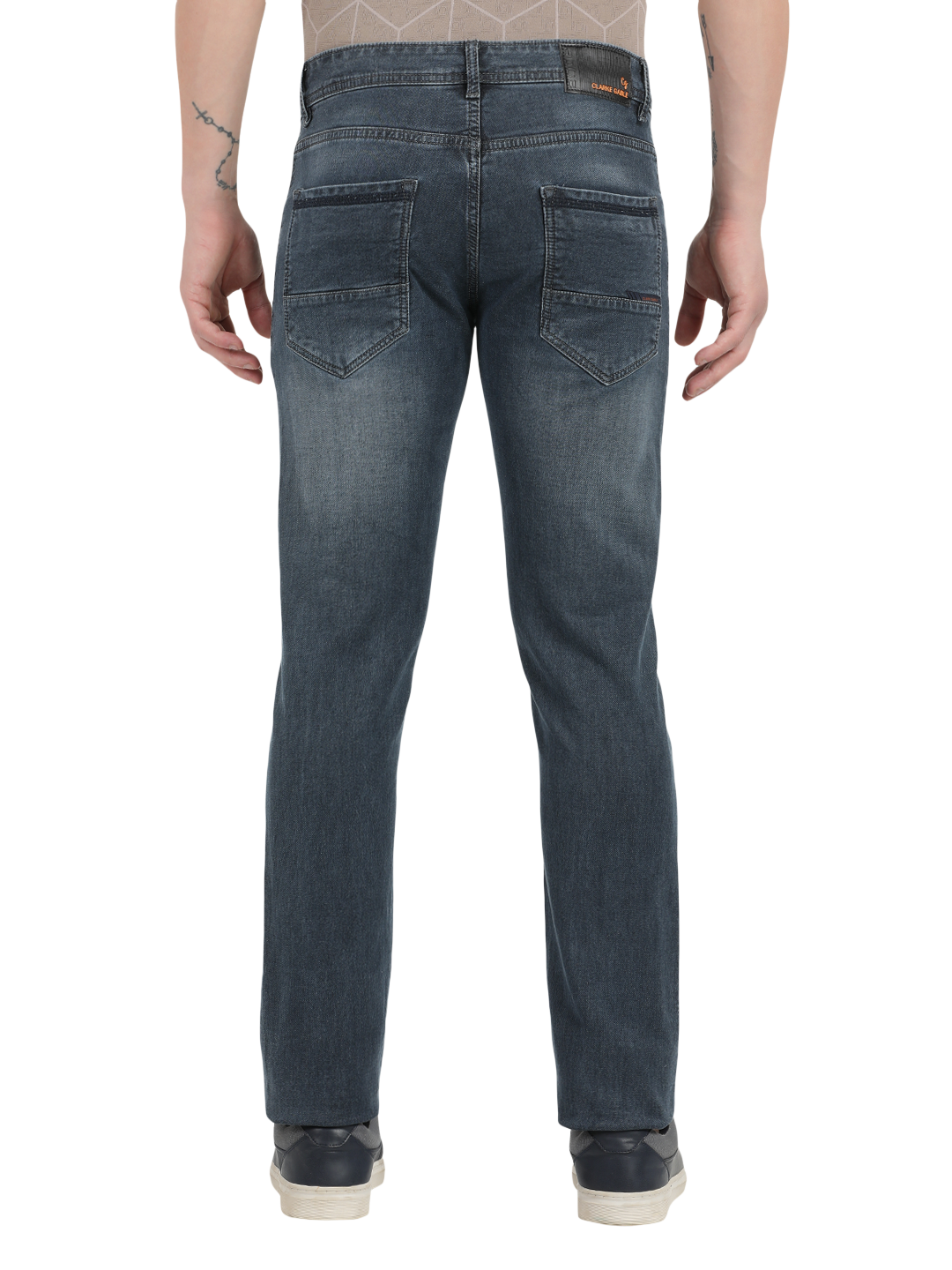 Midnight Black Faded Skinny Fit Jeans