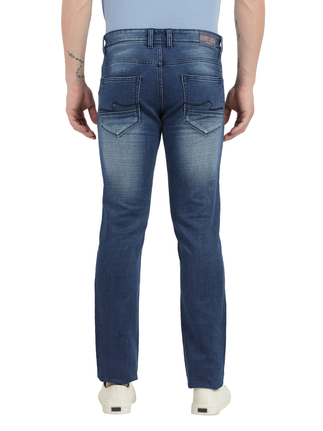 Admiral Blue Faded Skinny Fit Jeans