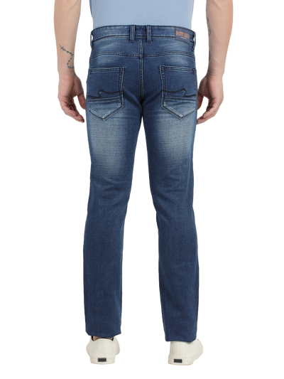 Admiral Blue Faded Skinny Fit Jeans