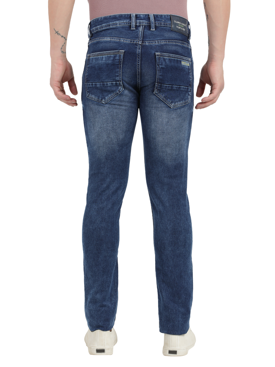 Blue Faded Skinny Fit Jeans