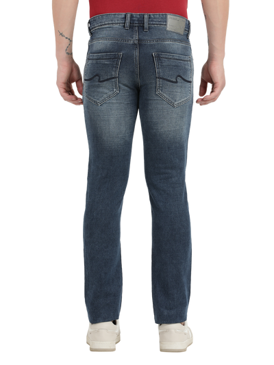 Medium Blue Faded Skinny Fit Jeans