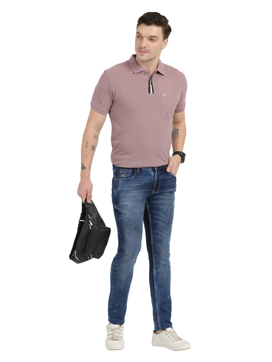 Blue Faded Skinny Fit Jeans