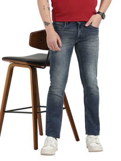 Medium Blue Faded Skinny Fit Jeans