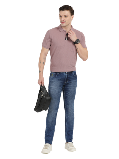 Blue Faded Skinny Fit Jeans