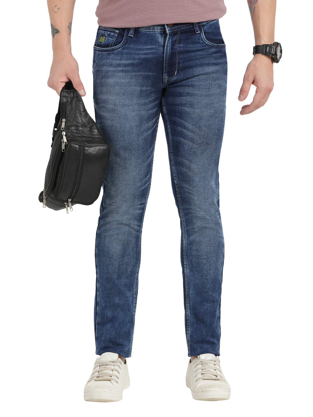 Blue Faded Skinny Fit Jeans