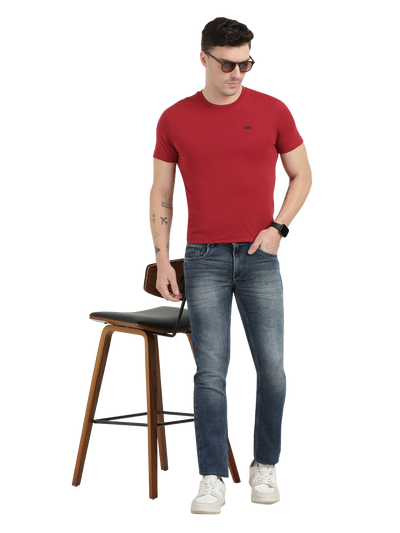 Medium Blue Faded Skinny Fit Jeans