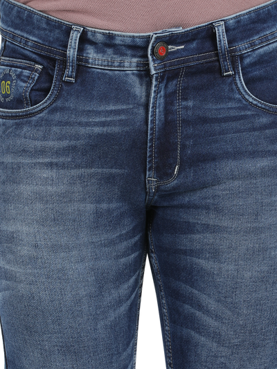 Blue Faded Skinny Fit Jeans