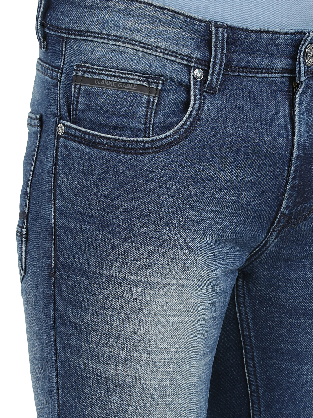 Admiral Blue Faded Skinny Fit Jeans